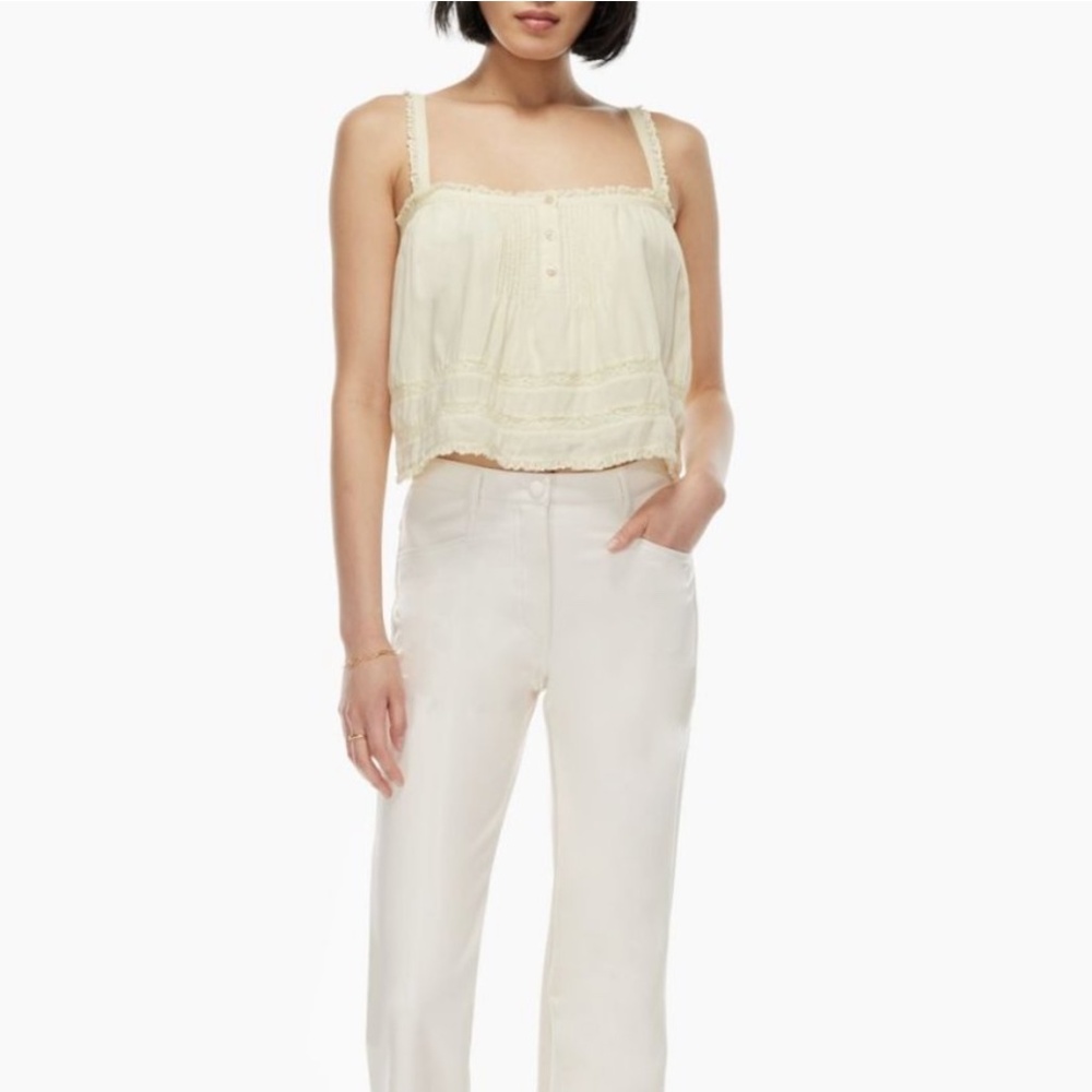 Wilfred Ivory Lace-Trim Camisole